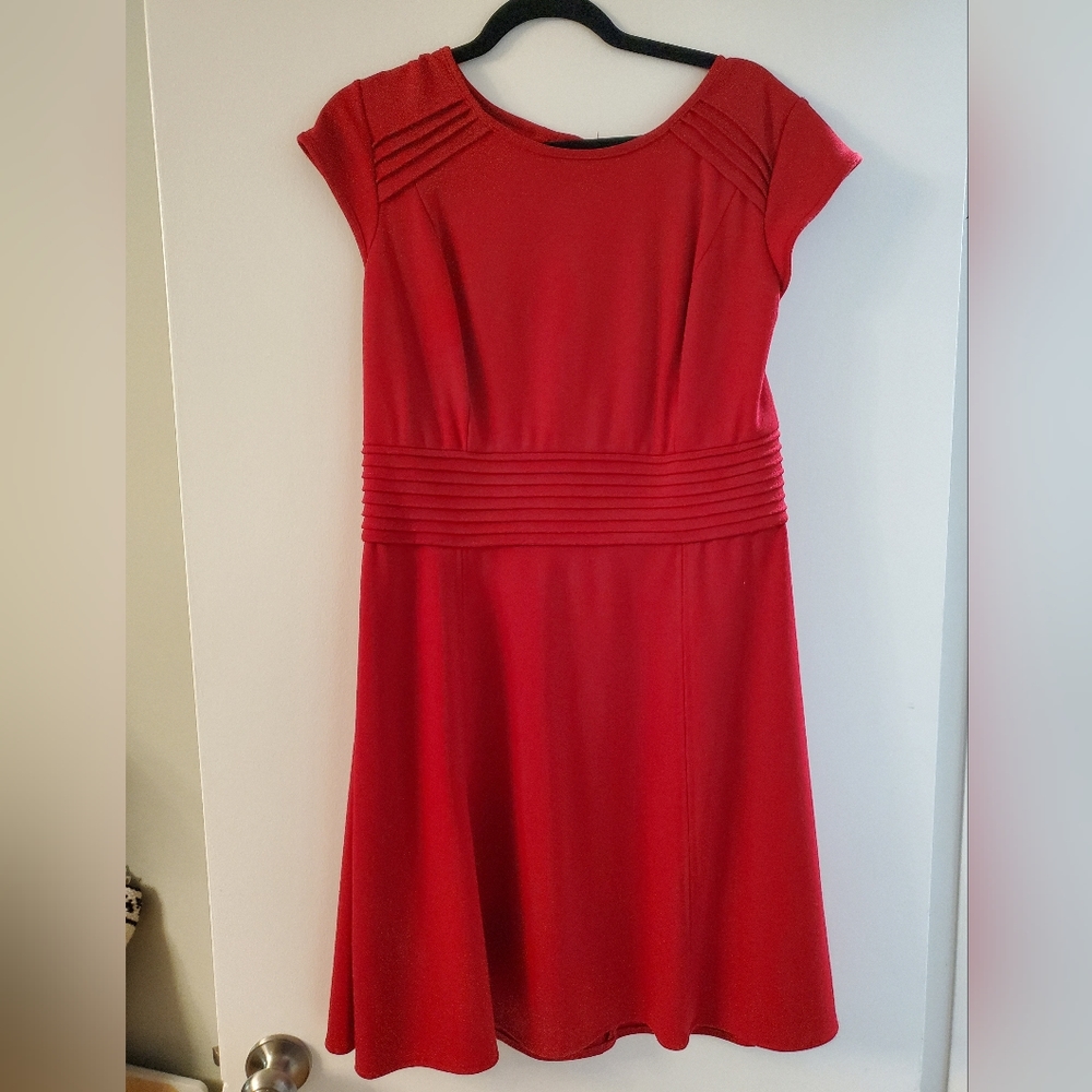 Cap Sleeve Red dress Size 14